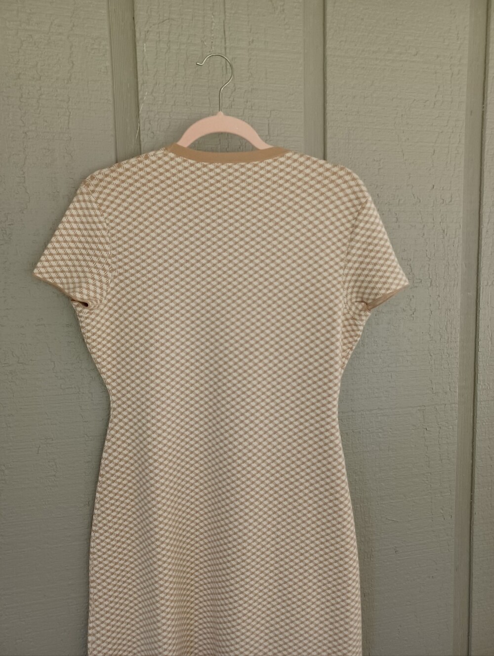 Theory Branteen Short Sleeve Precision Knit Dress Size M Women Preppy Stretch - Picture 6 of 12